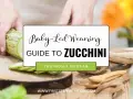 Ręce kroją cukinię na desce. Poradnik "Baby-Led Weaning" podpowiada, jak podać cukinię dla niemowlaka.
