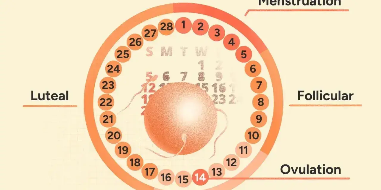Cykl menstruacyjny: dni płodne po okresie, owulacja i okno płodności.