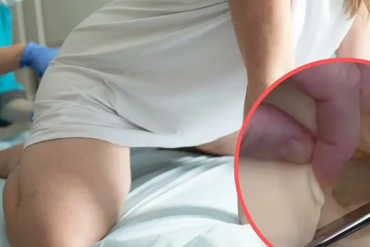 Nacięcie krocza blizna po porodzie. Medyczna procedura w trakcie porodu.