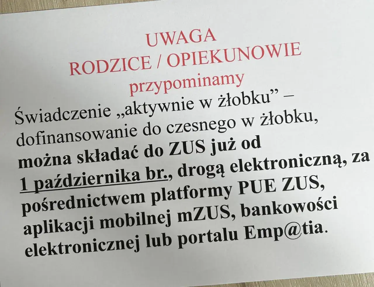 Dofinansowanie do żłobka: świadczenie 
